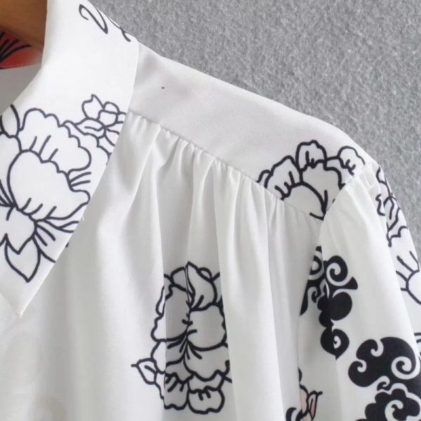 Hot Sale Women Tiger Print Sashes Ruffled Hem Mini Shirt Dress Female Long Sleeve Clothes Casual Lady Loose Vestido D8113