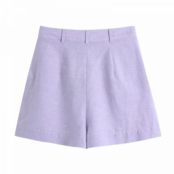 Summer Women Pleating Design Holiday Style Casual Shorts Female Loose Clothes P2066